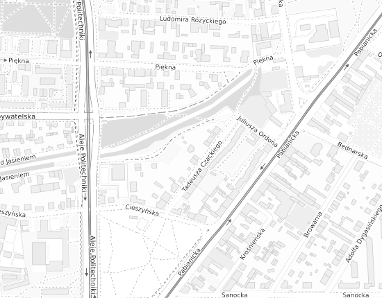 Mapa z adresem organizacji