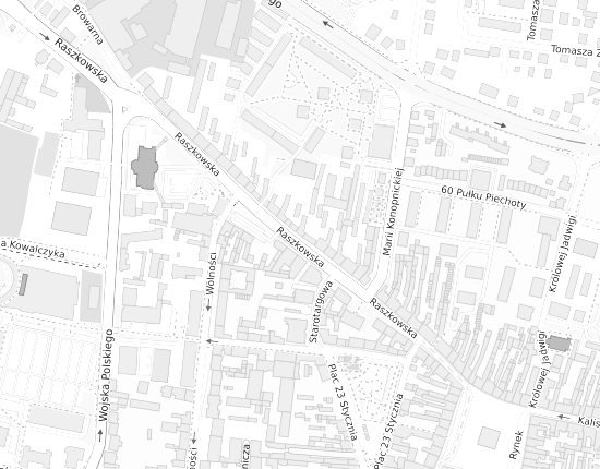 Mapa z adresem organizacji
