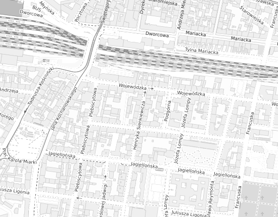 Mapa z adresem organizacji