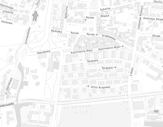 Mapa z adresem organizacji