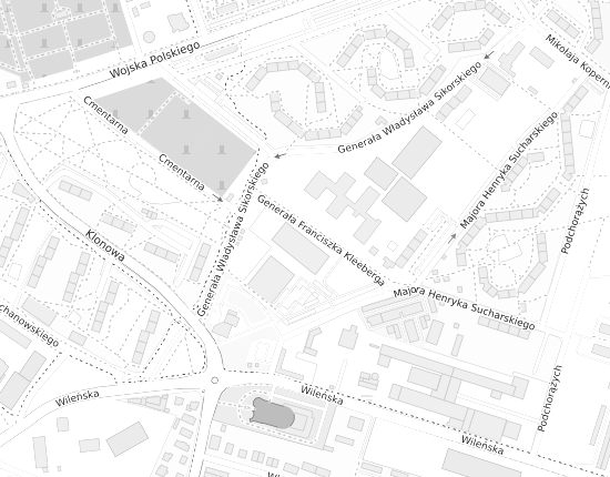 Mapa z adresem organizacji