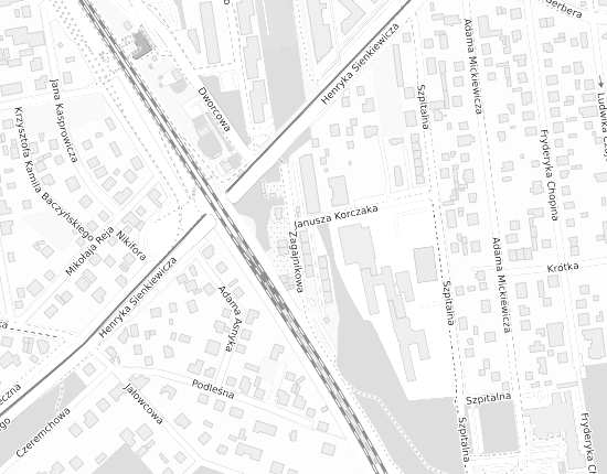 Mapa z adresem organizacji