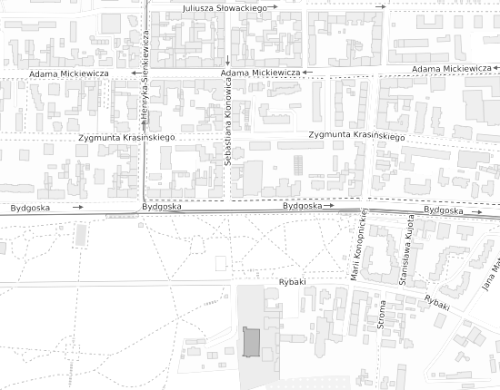 Mapa z adresem organizacji