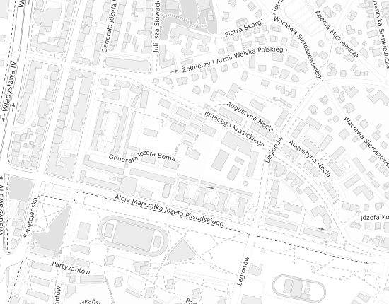Mapa z adresem organizacji