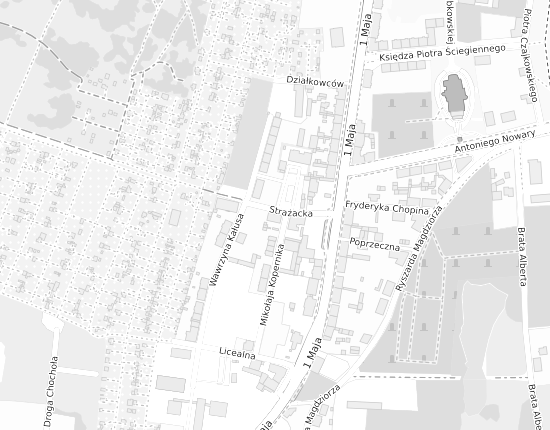 Mapa z adresem organizacji
