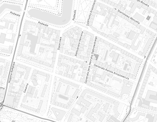 Mapa z adresem organizacji