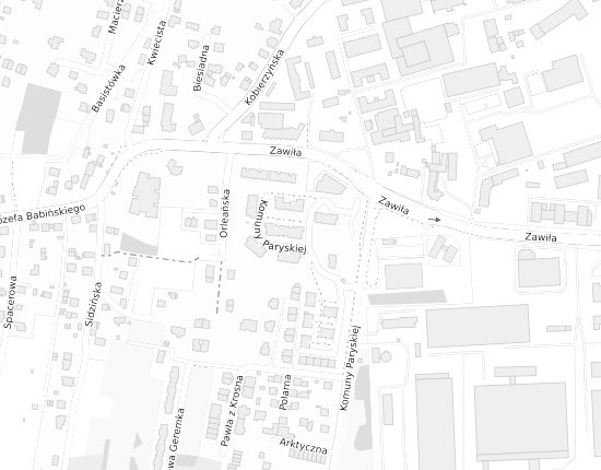 Mapa z adresem organizacji