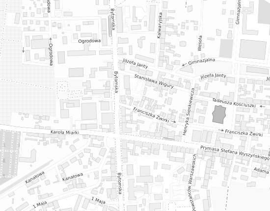 Mapa z adresem organizacji