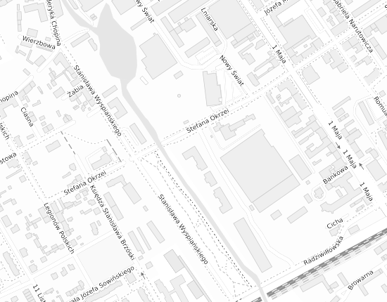 Mapa z adresem organizacji