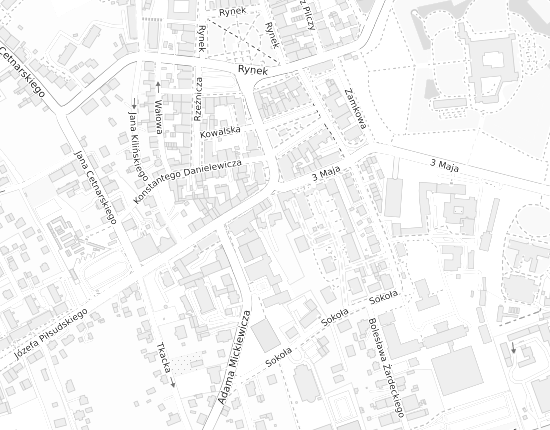 Mapa z adresem organizacji