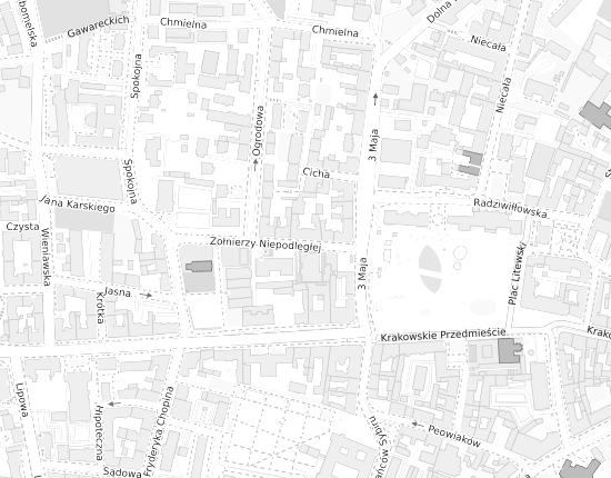 Mapa z adresem organizacji