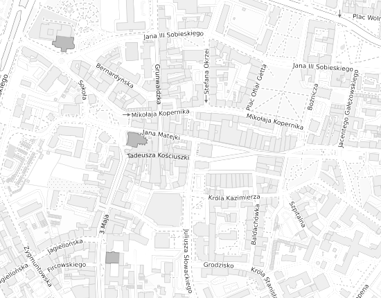 Mapa z adresem organizacji