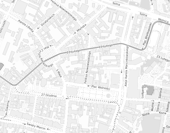 Mapa z adresem organizacji
