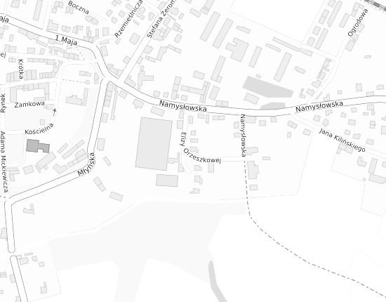 Mapa z adresem organizacji