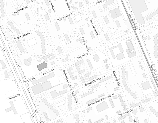 Mapa z adresem organizacji