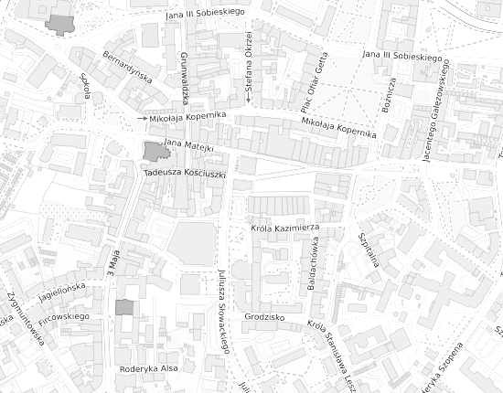 Mapa z adresem organizacji