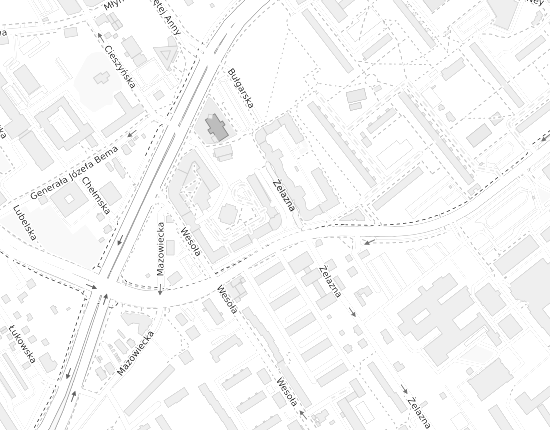 Mapa z adresem organizacji