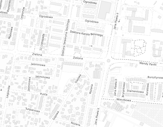 Mapa z adresem organizacji