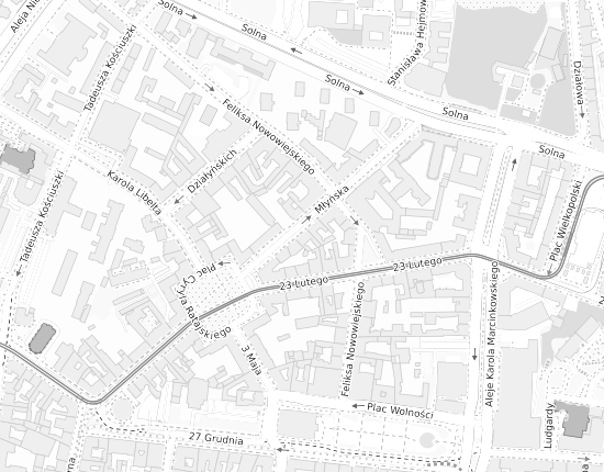 Mapa z adresem organizacji