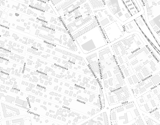 Mapa z adresem organizacji