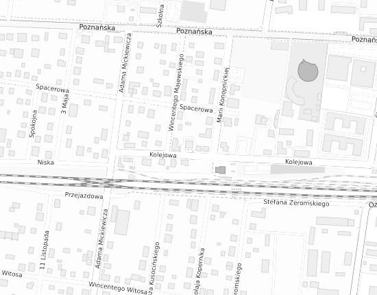 Mapa z adresem organizacji
