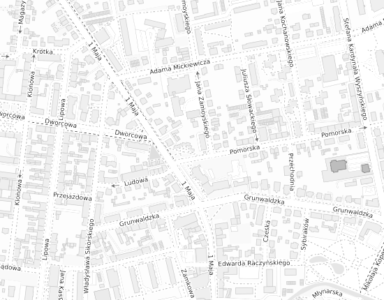 Mapa z adresem organizacji