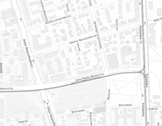 Mapa z adresem organizacji