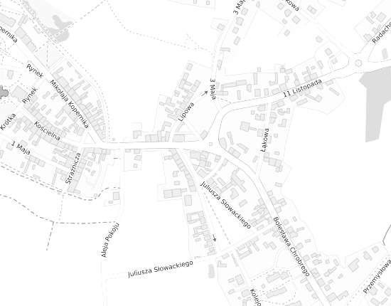 Mapa z adresem organizacji