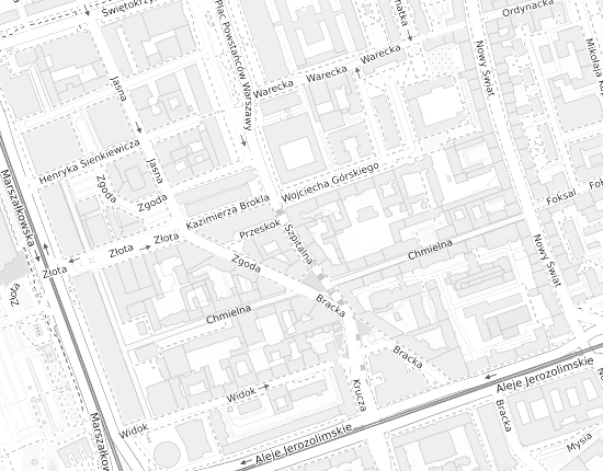 Mapa z adresem organizacji