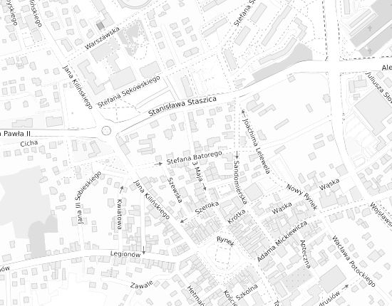 Mapa z adresem organizacji