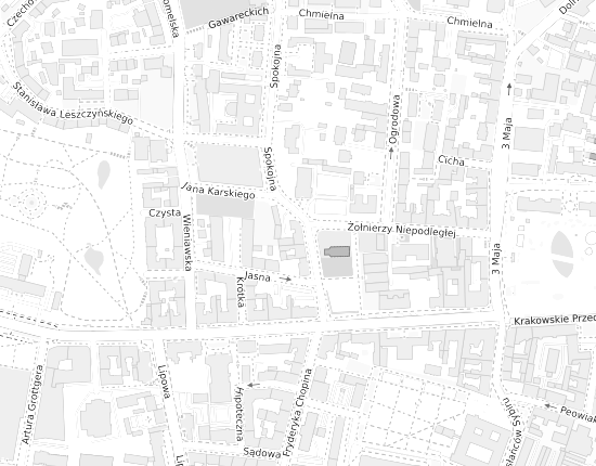 Mapa z adresem organizacji