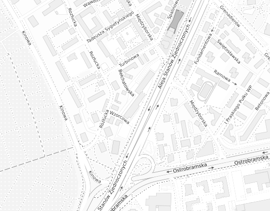 Mapa z adresem organizacji