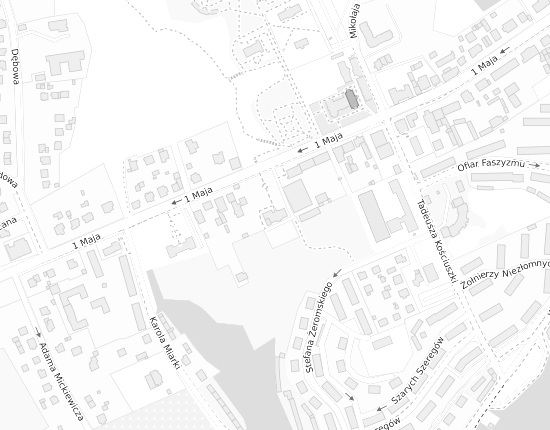 Mapa z adresem organizacji