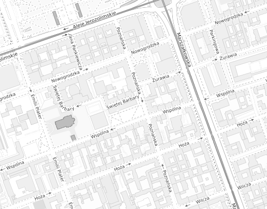 Mapa z adresem organizacji