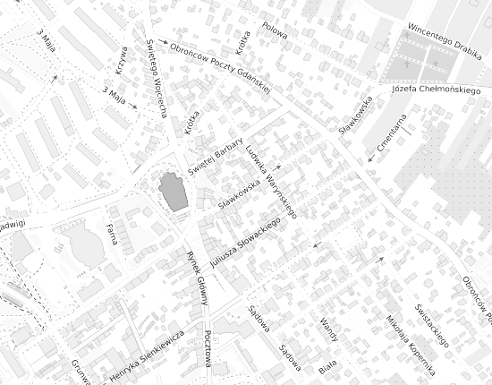 Mapa z adresem organizacji