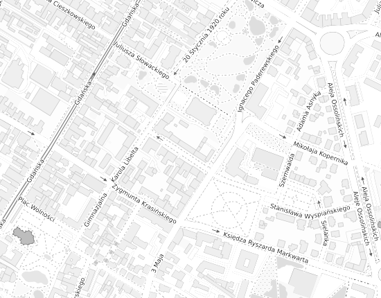 Mapa z adresem organizacji