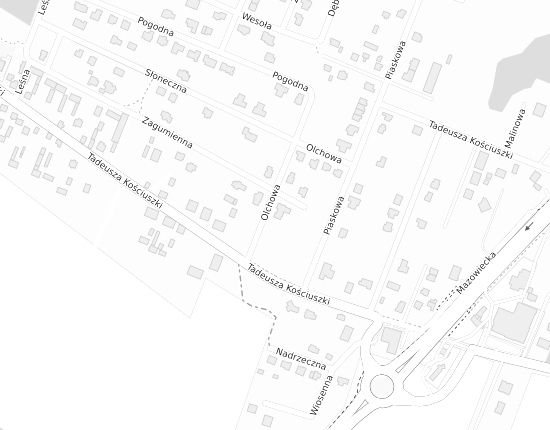 Mapa z adresem organizacji