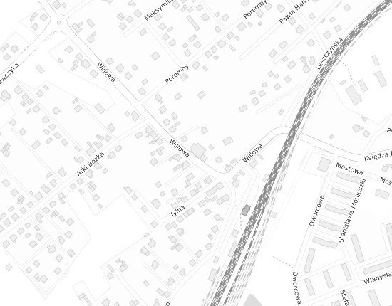 Mapa z adresem organizacji