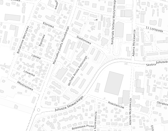 Mapa z adresem organizacji
