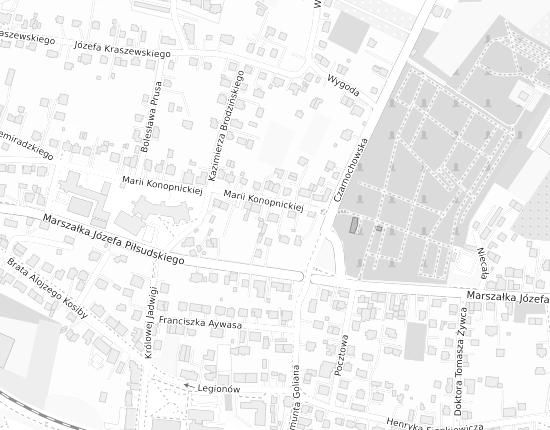 Mapa z adresem organizacji