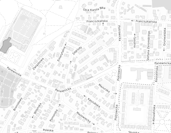 Mapa z adresem organizacji
