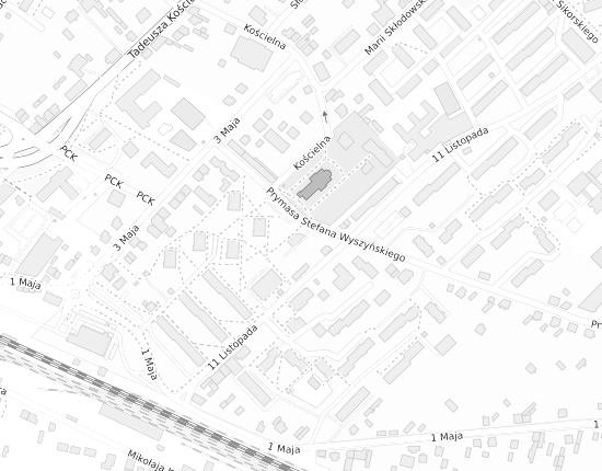 Mapa z adresem organizacji