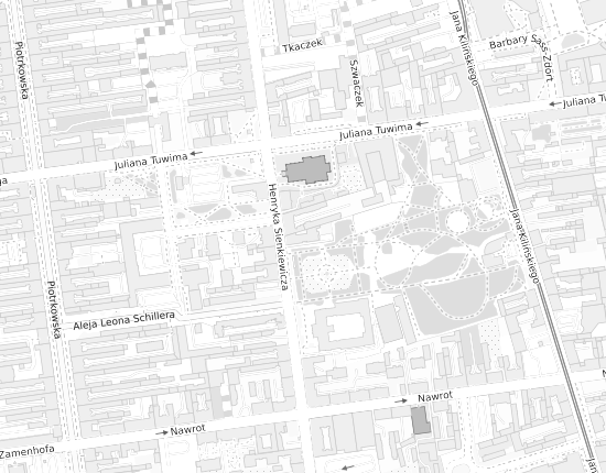 Mapa z adresem organizacji