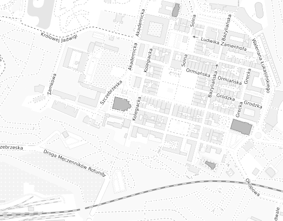 Mapa z adresem organizacji