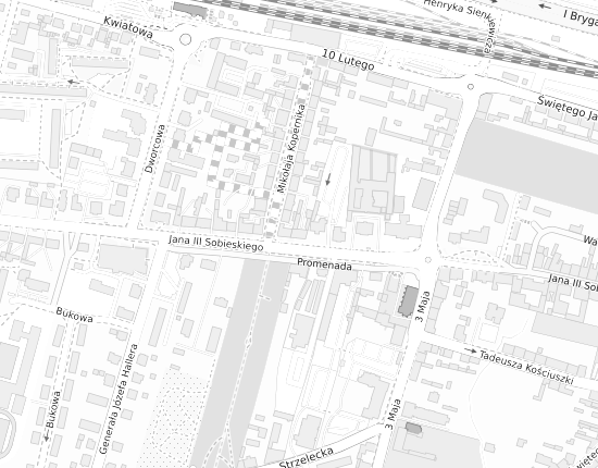 Mapa z adresem organizacji