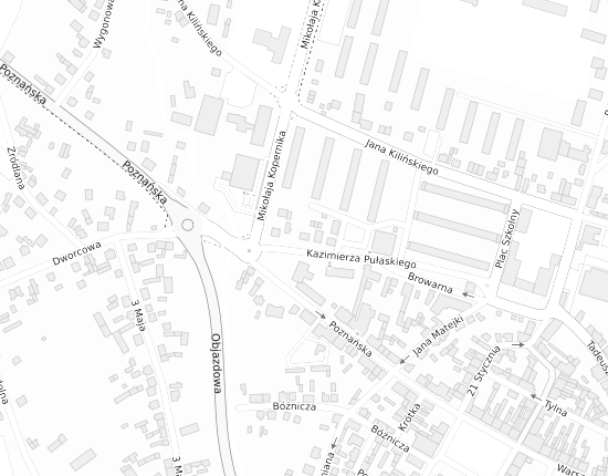 Mapa z adresem organizacji