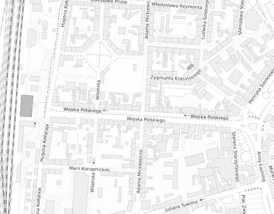 Mapa z adresem organizacji