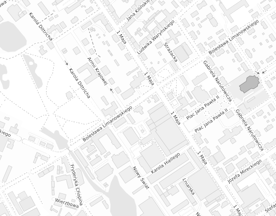 Mapa z adresem organizacji