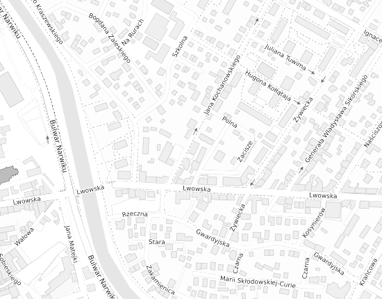 Mapa z adresem organizacji
