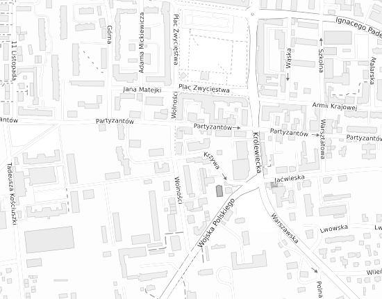 Mapa z adresem organizacji